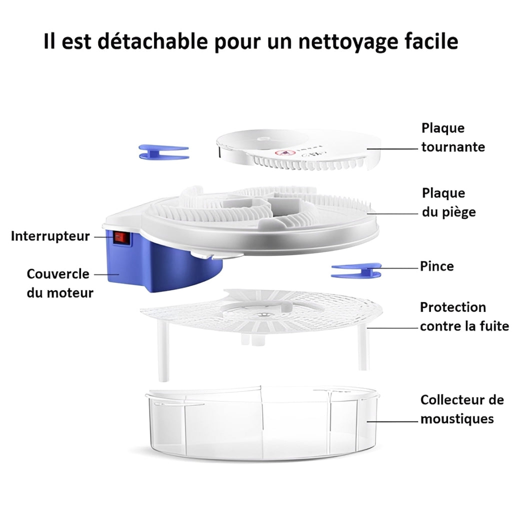 Piège À Mouches Électrique Rotatif