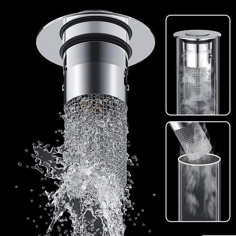 Bonde De Lavabo Avec Panier Filtrant Intégré