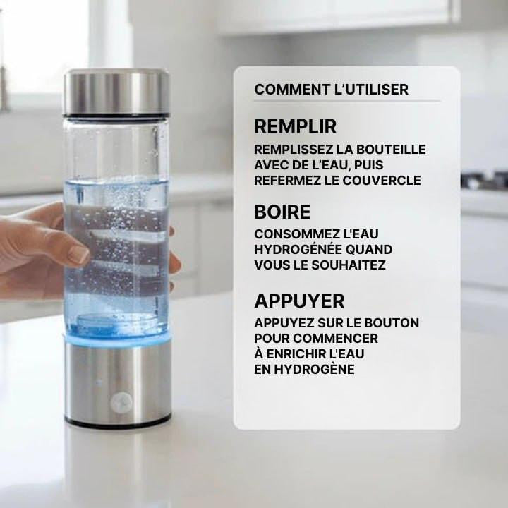 Bouteille Eau Hydrogénée Rechargeable