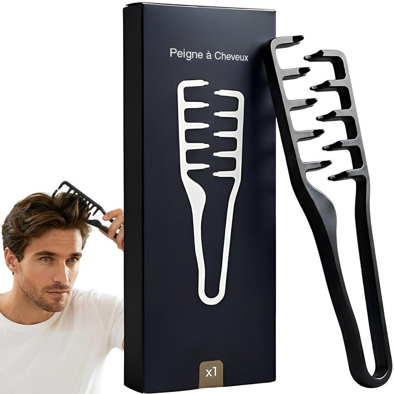Brosse Coiffante Pour Homme 2-en-1