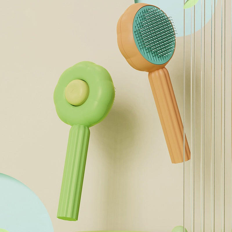 Brosse De Toilettage Chien et Chat Auto-Nettoyante