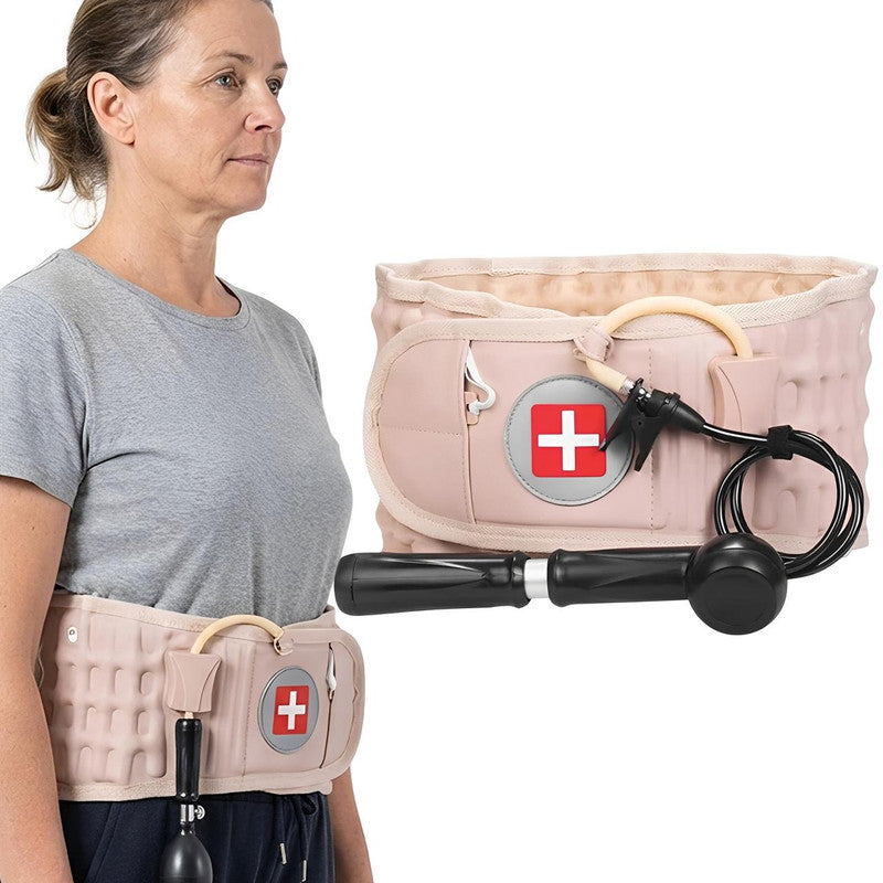 Ceinture Lombaire Gonflable - Décompression Et Soutien Du Dos