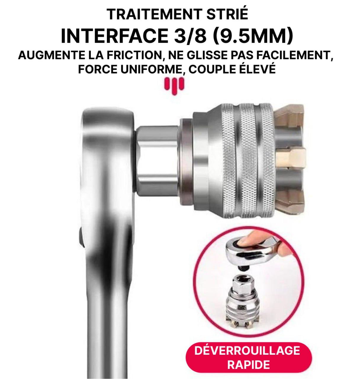 Clé À Douille Universelle Multifonction
