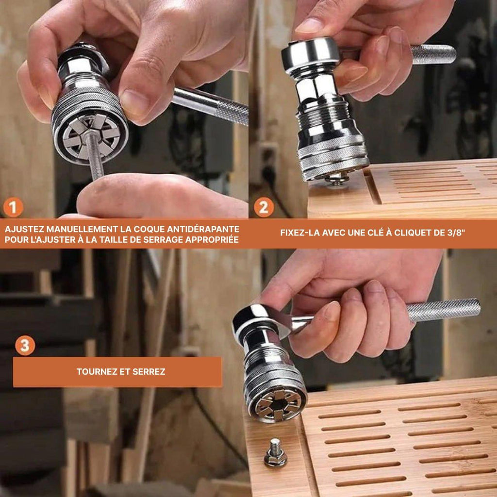 Clé À Douille Universelle Multifonction
