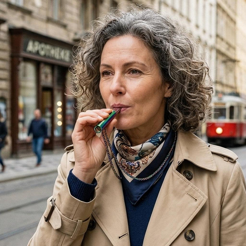 Collier Inhalateur Diffuseur D'Arôme Portable Sans Batterie Ni Vapeur