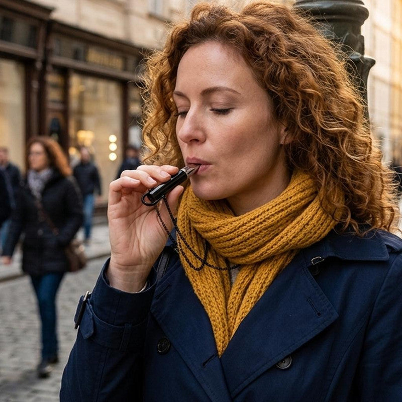 Collier Inhalateur Diffuseur D'Arôme Portable Sans Batterie Ni Vapeur
