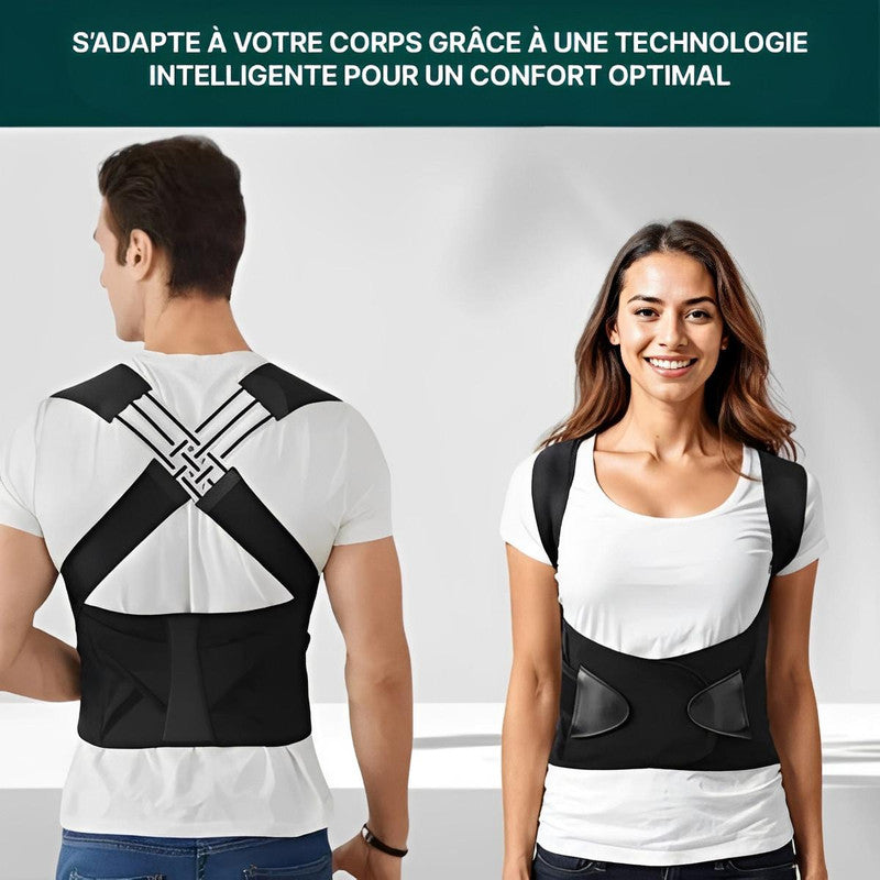 Correcteur De Posture - Soulage le dos et aide à redresser les épaules