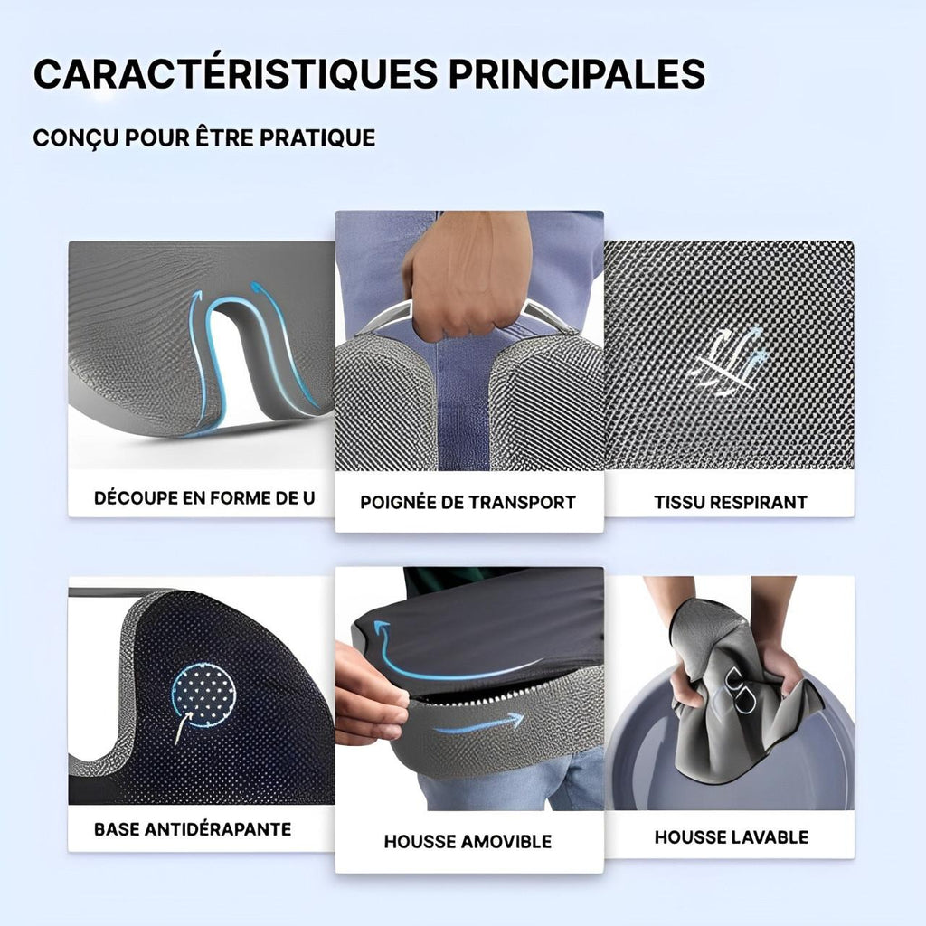 Coussin Ergonomique Pour Chaise Et Siège Voiture