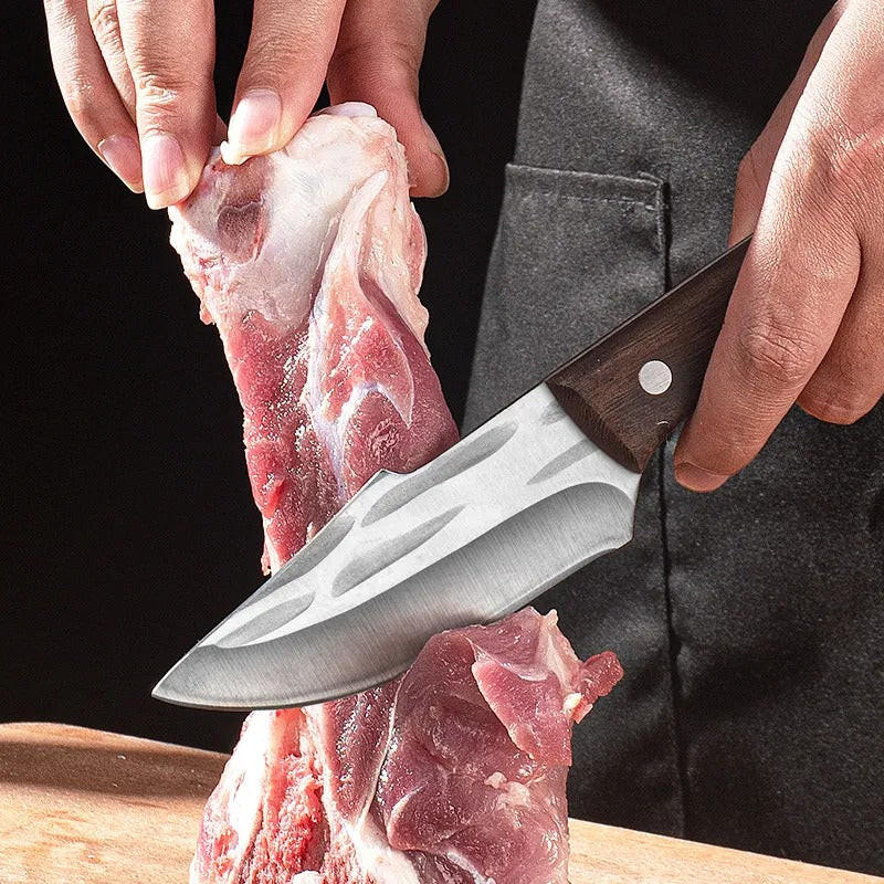 Couteau À Viande Avec Étui En Cuir