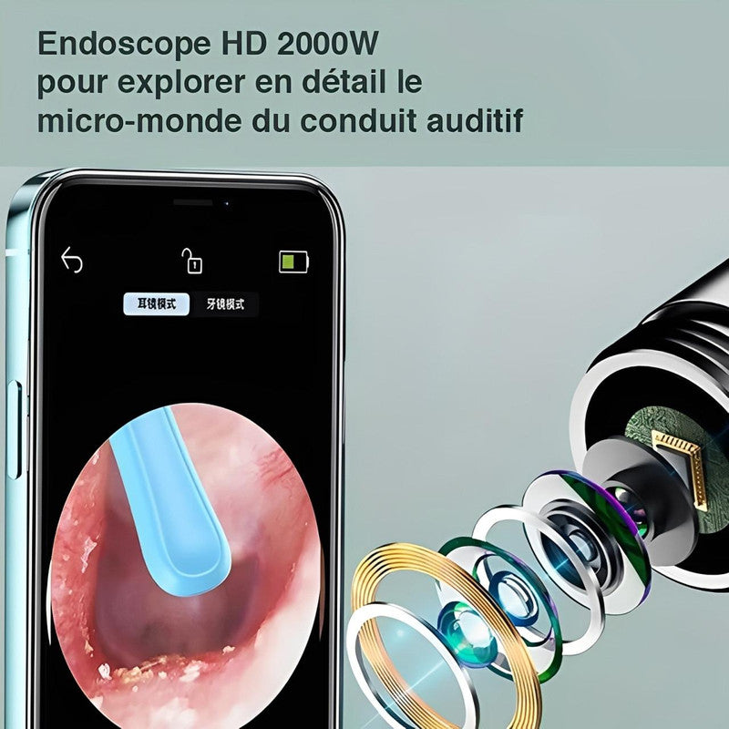 Cure Oreille Avec Caméra Réutilisable