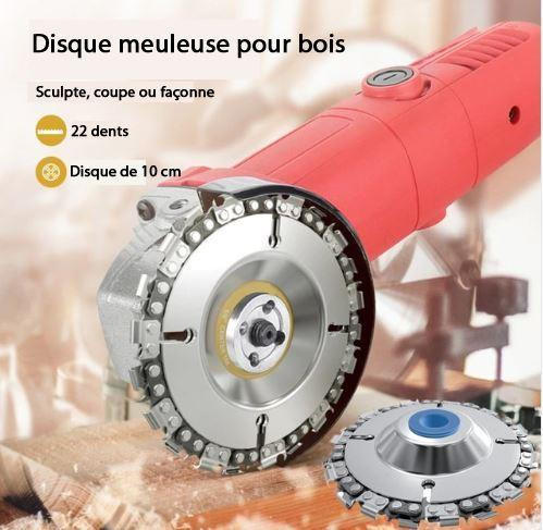 Disque meuleuse avec chaîne de 22 dents