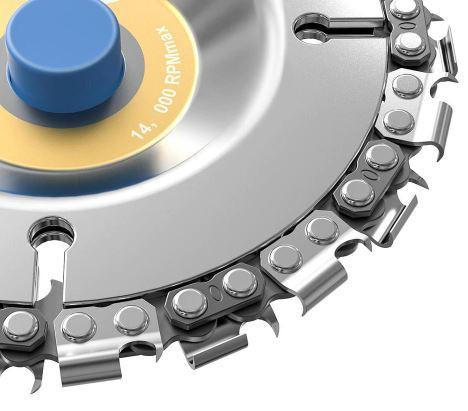 Disque meuleuse avec chaîne de 22 dents