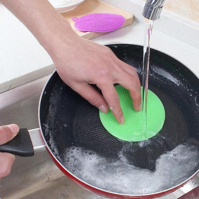 Eponge En Silicone Pour Vaisselle