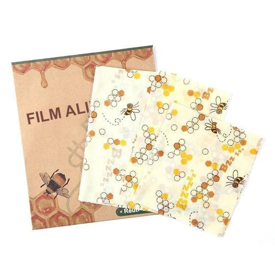 Film Alimentaire Réutilisable En Cire D'abeille