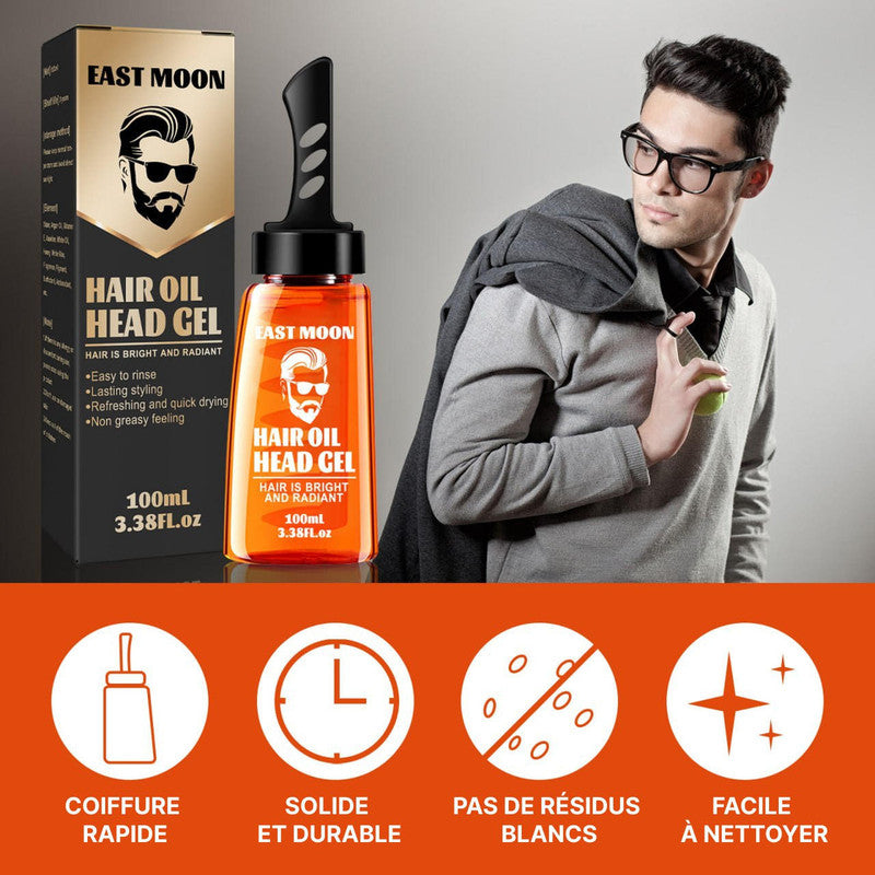 Gel Coiffant Avec Peigne 2-en-1 Pour Homme