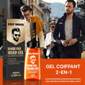 Gel Coiffant Avec Peigne 2-en-1 Pour Homme