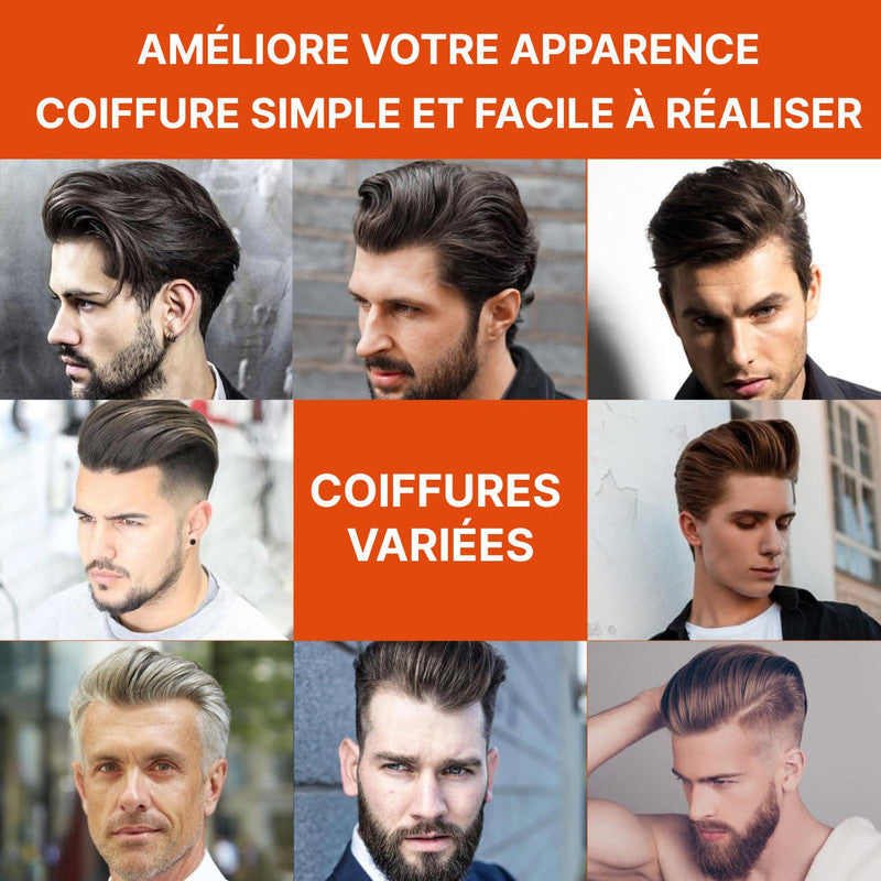 Gel Coiffant Avec Peigne 2-en-1 Pour Homme