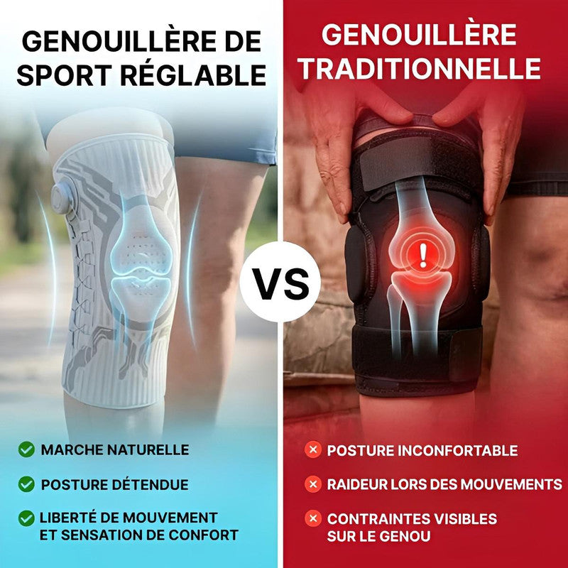 Genouillère Rotulienne De Sport Réglable Par Molette