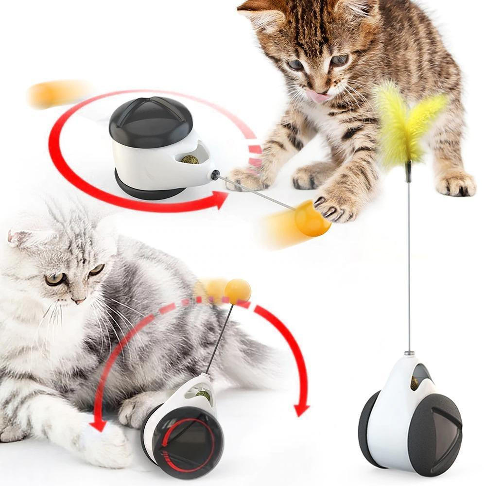 Jouet Interactif à Roulettes Pour Chat