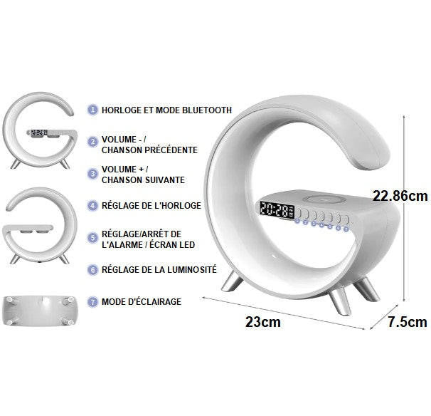 Lampe d'Ambiance Avec Chargeur Induction