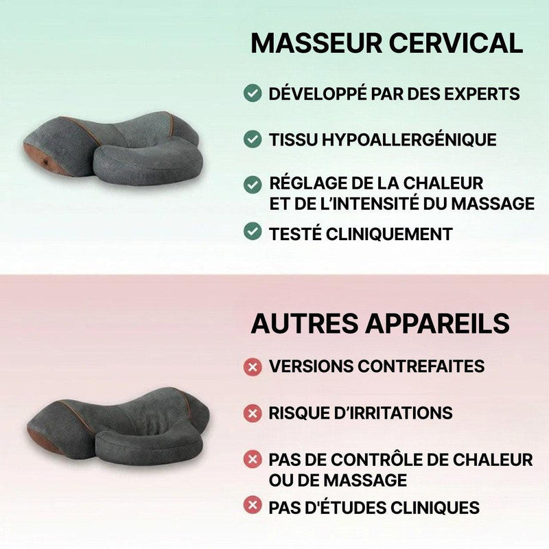 Masseur Cervical Chauffant - Coussin Cervical Massant