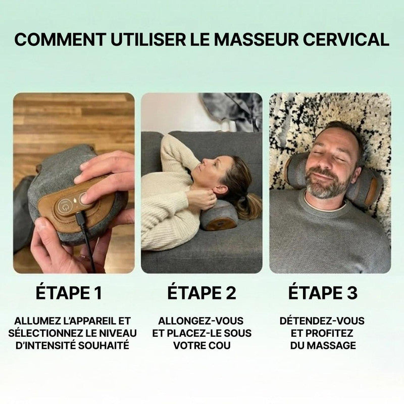 Masseur Cervical Chauffant - Coussin Cervical Massant