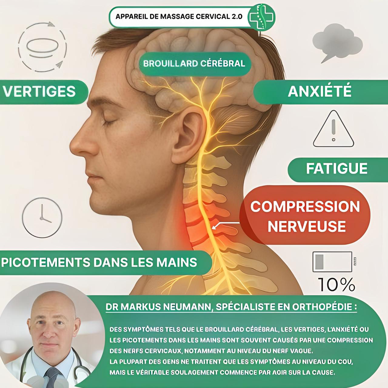 Masseur Cervical Et Nuque Chauffant Electrique