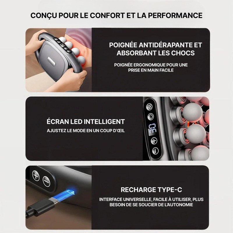 Masseur Électrique Musculaire - Pistolet De Massage Silencieux