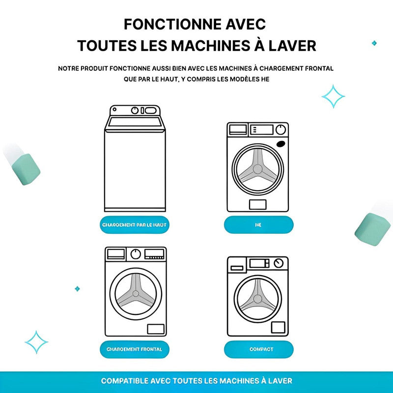 Nettoyant Machine À Laver Pro - Pack de 24