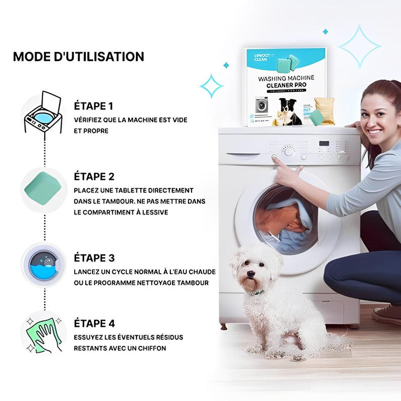 Nettoyant Machine À Laver Pro - Pack de 24