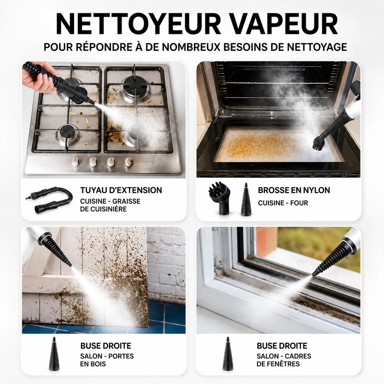 Nettoyeur Vapeur Haute Pression Portable Puissant