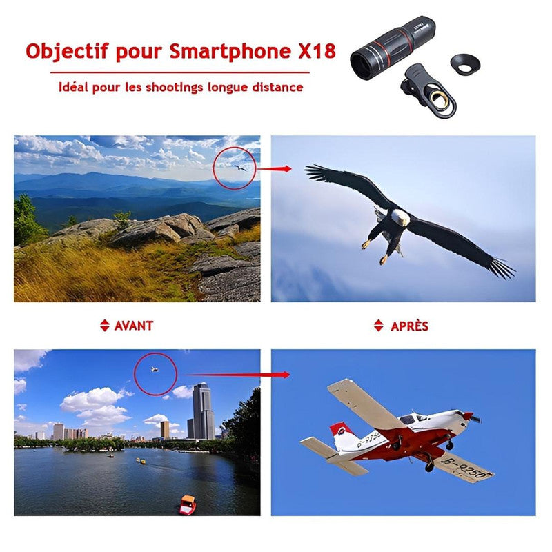 Objectif pour Smartphone - Zoom X18