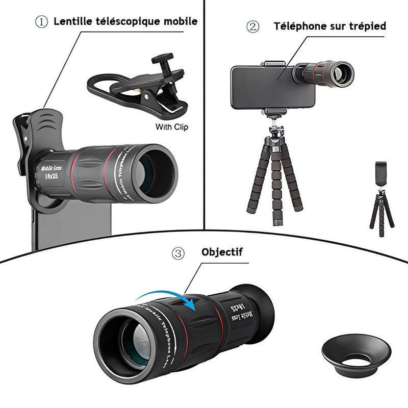 Objectif pour Smartphone - Zoom X18
