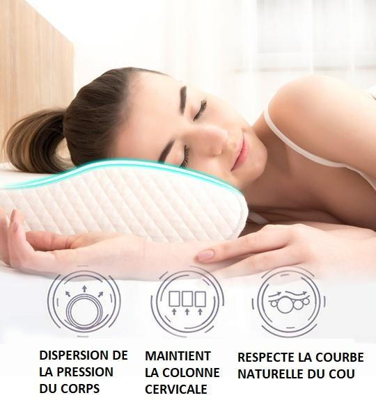 Oreiller Orthopédique à Mémoire De Forme