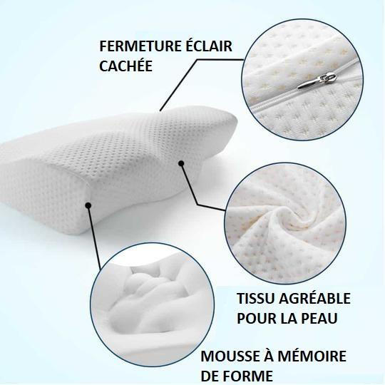 Oreiller Orthopédique à Mémoire De Forme
