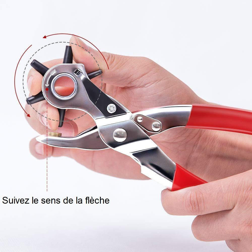 Pince Perforatrice Rotative Pour Sangles En Cuir