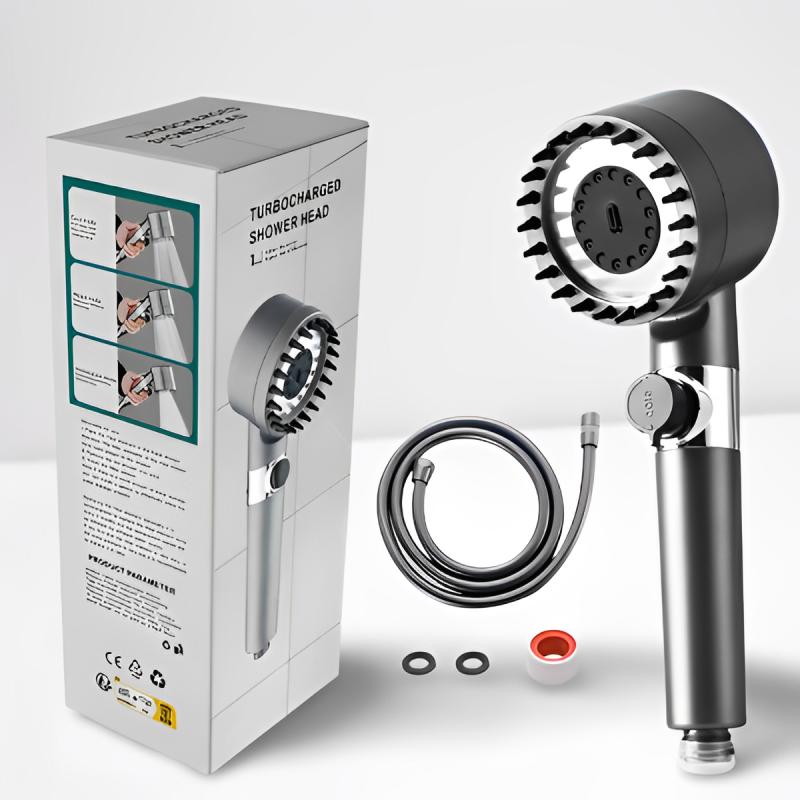 Pommeau De Douche Haute Pression Economique 4-en-1