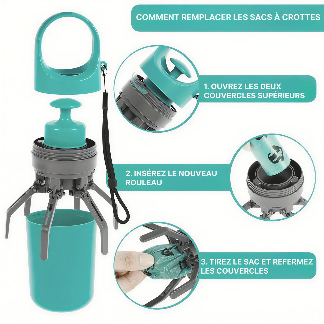 Ramasse-Crottes Pour Chien Portable