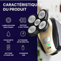 Rasoir Électrique Homme - Crâne, Barbe, Zones Sensibles