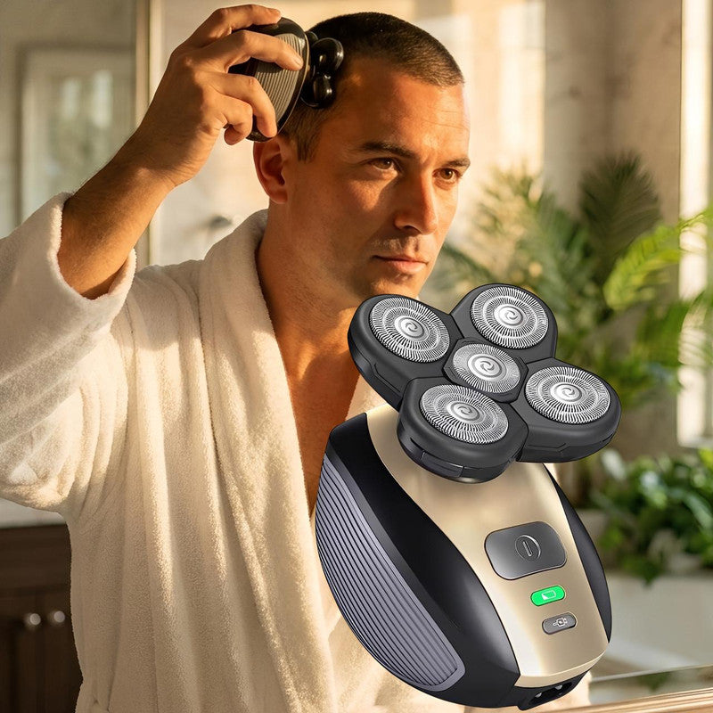 Rasoir Électrique Homme - Crâne, Barbe, Zones Sensibles