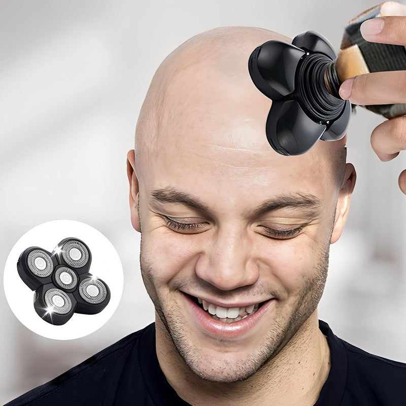 Rasoir Électrique Homme - Crâne, Barbe, Zones Sensibles
