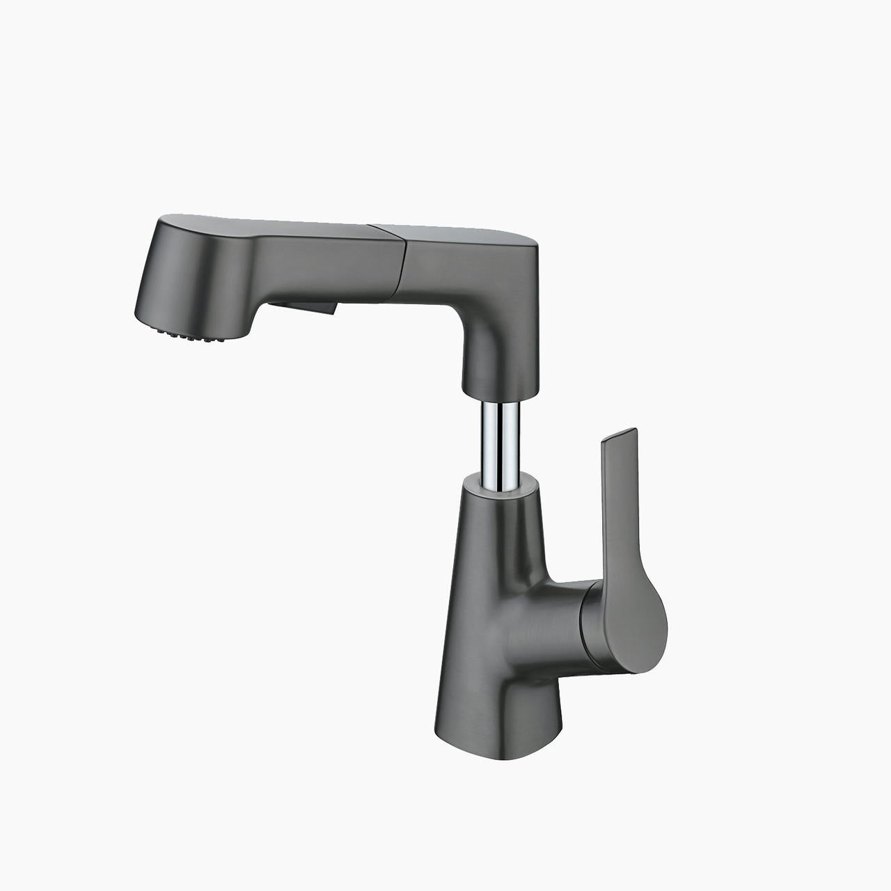Robinet De Salle De Bain Avec Douchette Rotatif Et Rétractable