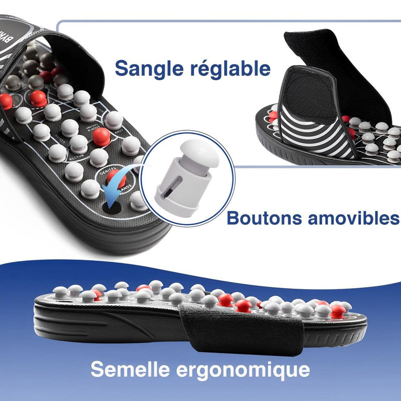Sandales De Réflexologie Plantaire Et Acupression