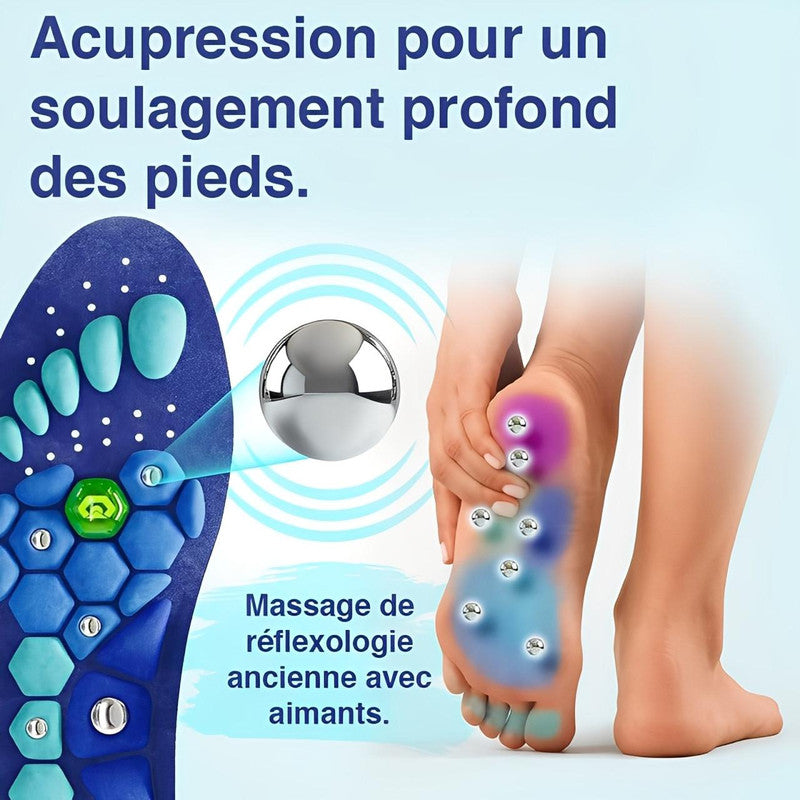 Semelles Magnétiques D'acupression Amincissantes