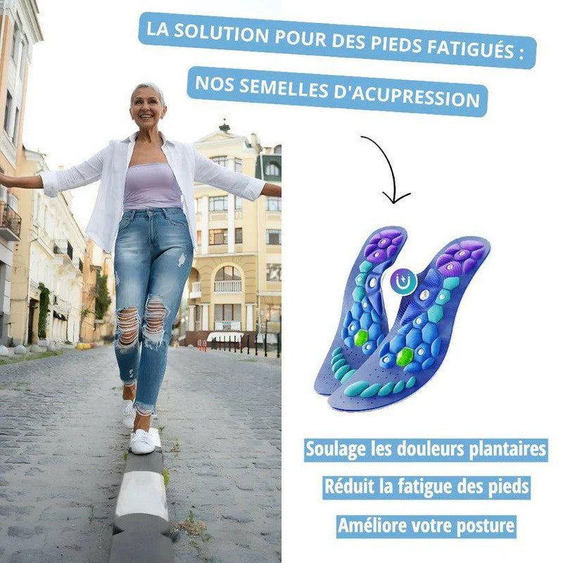 Semelles Magnétiques D'acupression Amincissantes