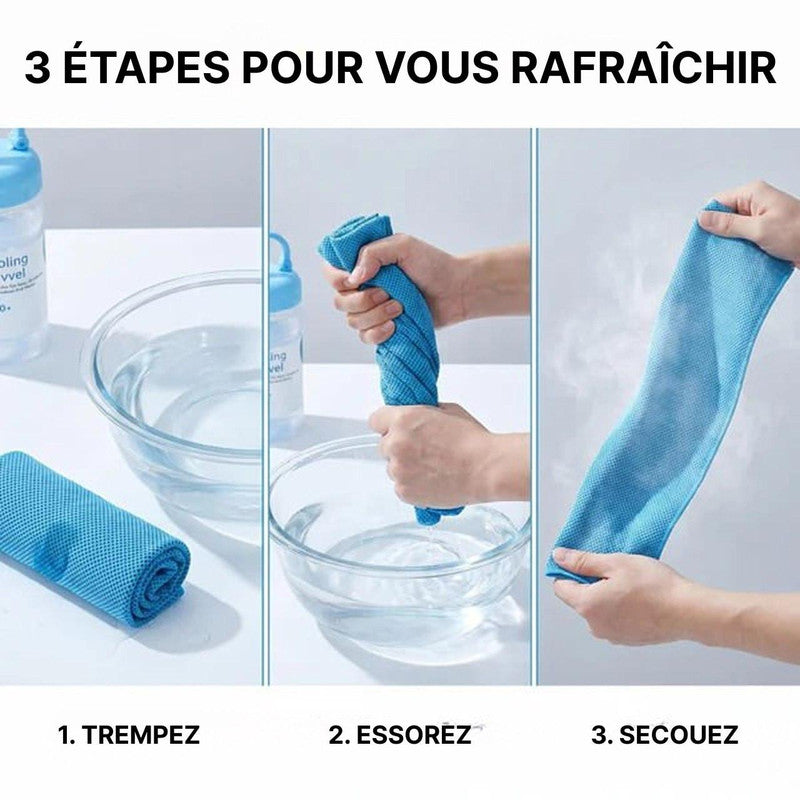 Serviette Rafraîchissante Douce, Réutilisable Et Absorbante
