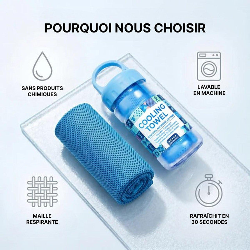 Serviette Rafraîchissante Douce, Réutilisable Et Absorbante