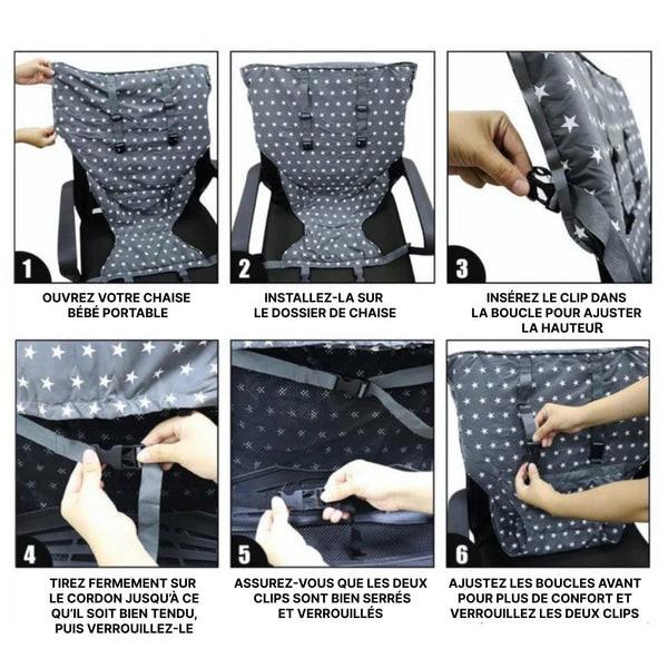 Siège Bébé Portable Pliable Avec Harnais De Sécurité