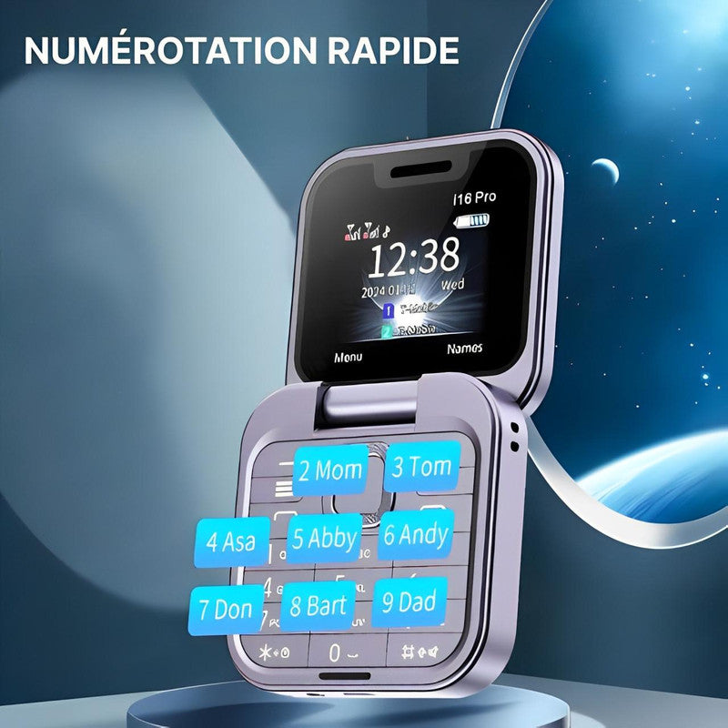 Téléphone Pliable Double Sim