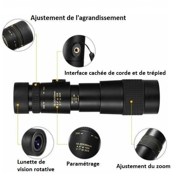 Télescope Monoculaire étanche à haute définition
